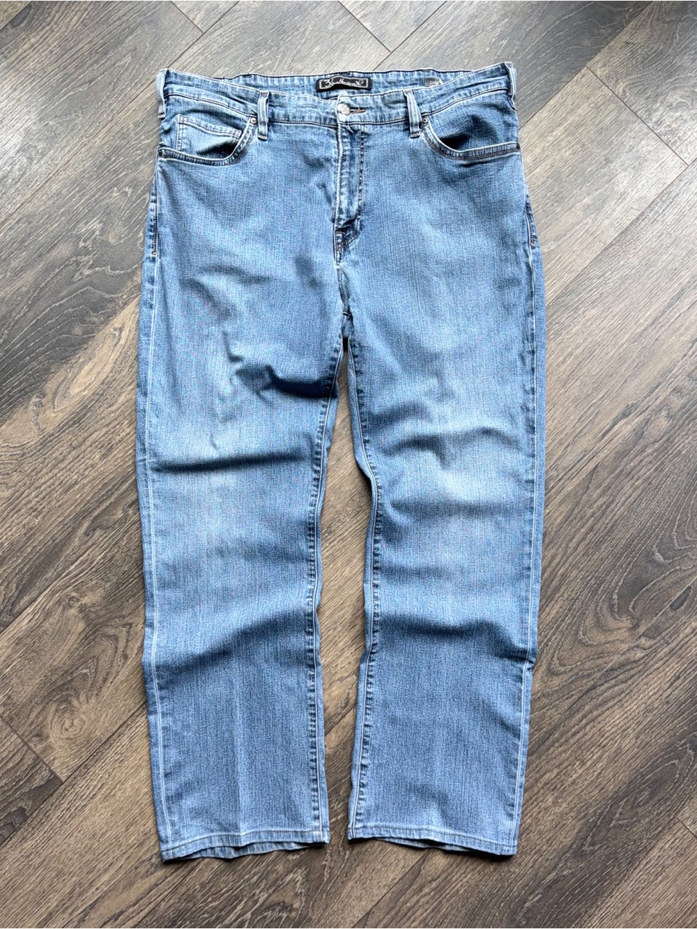 34 Heritage Men’s 40x32 Charisma Jeans Light Wash Classic Fit Straight Leg Stret